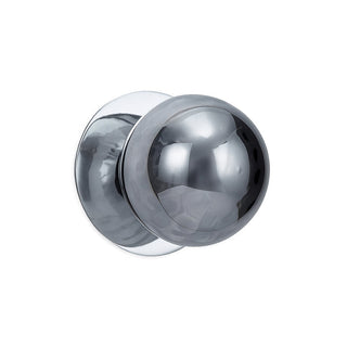 Lexi Odessa Molten Ripple Glass LED Wall Light with Chrome Base White/Small