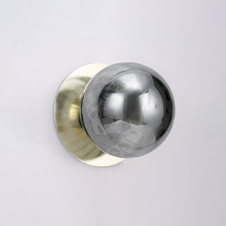Lexi Odessa Molten Ripple Glass LED Wall Light with Gold Base White/Small