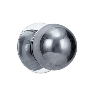 Lexi Odessa Molten Ripple Glass LED Wall Light with Chrome Base White/Large