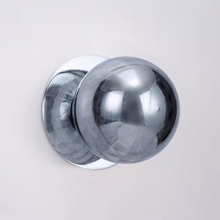 Lexi Odessa Molten Ripple Glass LED Wall Light with Chrome Base White/Large