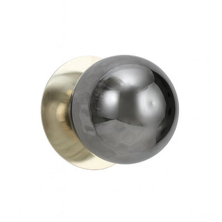 Lexi Odessa Molten Ripple Glass LED Wall Light with Gold Base White/Large