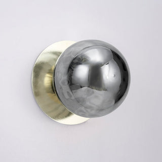 Lexi Odessa Molten Ripple Glass LED Wall Light with Gold Base White/Large