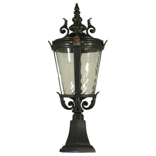 Lighting Inspiration Albany Medium Outdoor Pillar Mount Antique Bronze