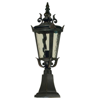 Lighting Inspirations Albany Small Outdoor Pillar Mount Antique Bronze