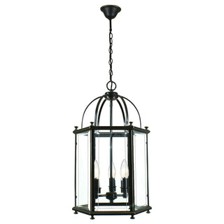 Lighting Inspirations Country Medium 3 Light Lantern Bronze