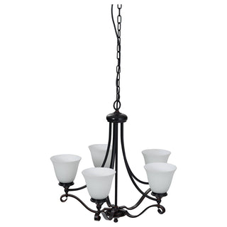 Lighting Inspirations Dallas 5 Light 5 Arm Pendant Bronze
