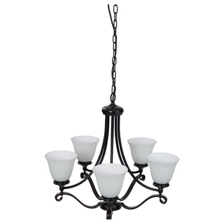 Lighting Inspirations Dallas 5 Light 5 Arm Pendant Bronze