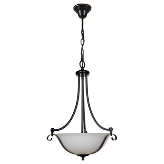 Lighting Inspirations Dallas 3 Light Single Pendant Bronze