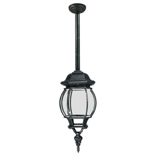 Lighting Inspirations Flinders Large IP44 Outdoor Rod Pendant Antique Black
