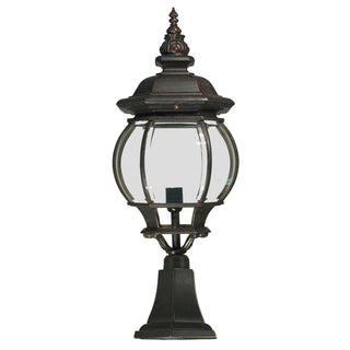 Lighting Inspirations Flinders Large IP44 Outdoor Pillar Mount Antique Bronze