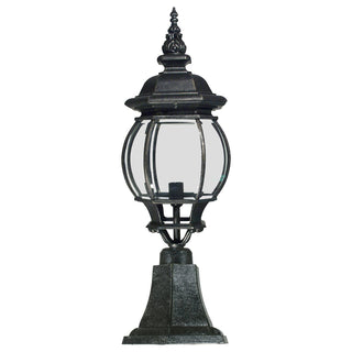Lighting Inspirations Flinders Medium IP44 Outdoor Pillar Mount Antique Black