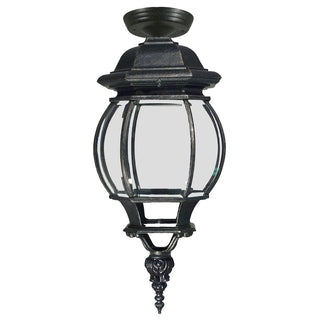 Lighting Inspiration Flinders Medium IP44 Outdoor Under Eave Antique Black