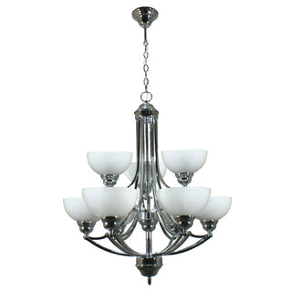 Lighting Inspirations Houston 9 Light Pendant Chrome