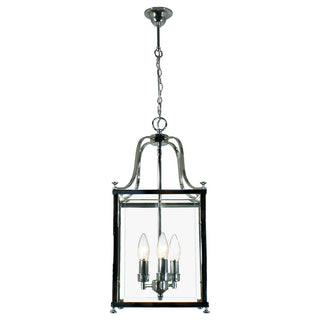 Lighting Inspirations Michigan Medium 3 Light Lantern Chrome