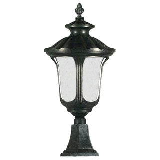 Lighting Inspirations Waterford Large Outdoor Pillar Mount Antique Black