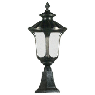 Lighting Inspirations Waterford Medium Outdoor Pillar Mount Antique Black