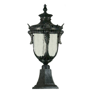 Lighting Inspirations Wellington Large Outdoor Pillar Mount Antique Black