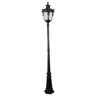 Lighting Inspirations Wellington Large Standard Outdoor Garden Post Light Antique Black
