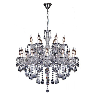 Lighting Inspirations Zurich 18 Light Chandelier Clear Chrome