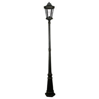 Lighting Inspirations Tiburn Large Standard Outdoor Garden Post Light Antique Bronze