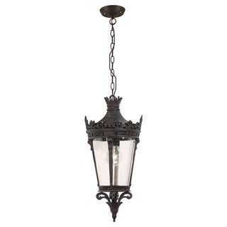 Lighting Inspirations Crown Large Indoor Chain Pendant Light Antique Bronze
