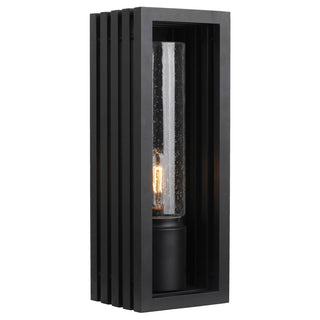 Clearance - Lighting Inspirations Portico Medium Outdoor Wall Sconce Matte Black