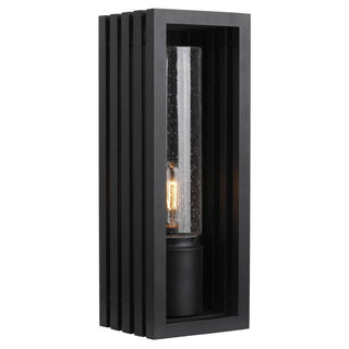 Lighting Inspirations Portico Small Outdoor Wall Sconce Matte Black