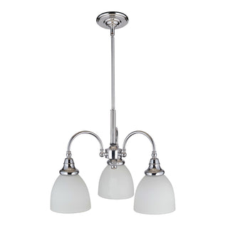 Lighting Inspirations Benson 3 Light Pendant Arms Down Chrome