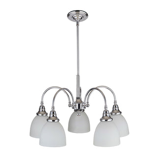 Lighting Inspirations Benson 5 Light Pendant Arms Down Chrome