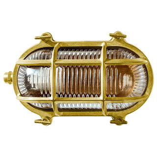 Lighting Inspirations Admiral Outdoor Wall Bunker Light Solid Brass