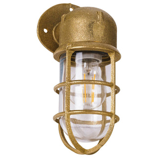 Lighting Inspirations Harbour Outdoor Wall Bunker Light Solid Brass