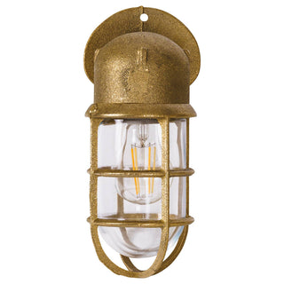 Lighting Inspirations Harbour Outdoor Wall Bunker Light Solid Brass