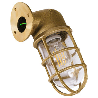 Lighting Inspirations Harbour Outdoor Wall Bunker Light Solid Brass