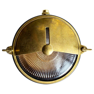 Lighting Inspirations Marina Outdoor Wall Bunker Light Solid Brass