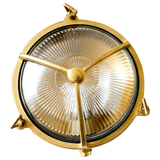 Lighting Inspirations Maritime Outdoor Wall Bunker Light Solid Brass