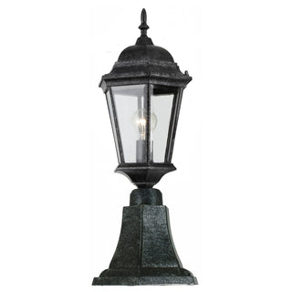Lighting Inspirations Junction Small Outdoor Pillar Mount Antique Black
