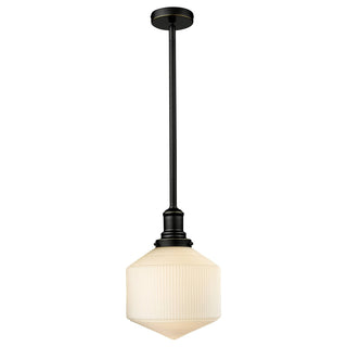 Lighting Inspirations Jefferson Small Pendant Opal Matte Bronze
