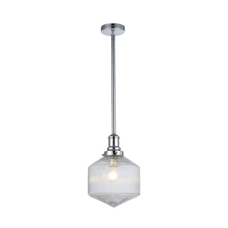 Lighting Inspirations Jefferson Small Rod Pendant Clear Chrome
