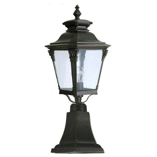 Lighting Inspirations Transit Medium Outdoor Pillar Mount Antique Bronze