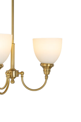 Lighting Inspirations Benson Upwards 3 Light Pendant Satin Brass