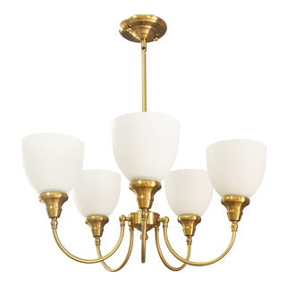 Lighting Inspirations Benson Upwards 5 Light Pendant Satin Brass