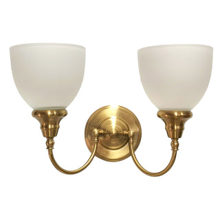 Lighting Inspirations Benson 2 Light Wall Bracket Satin Brass