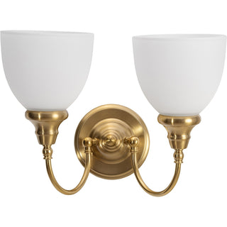 Lighting Inspirations Benson 2 Light Wall Bracket Satin Brass