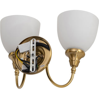 Lighting Inspirations Benson 2 Light Wall Bracket Satin Brass