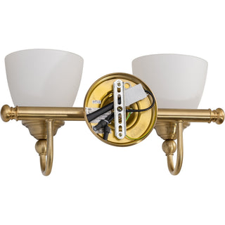 Lighting Inspirations Nova 2 Light Wall Bracket Satin Brass