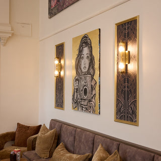 Lighting Inspirations Rockford 2 Light Wall Satin Brass