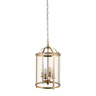 Lighting Inspirations Manor Large 4 Light Lantern Satin Brass