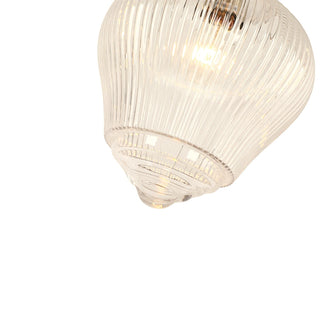 Lighting Inspirations Ridge Pendant Light White Cord Matte Black