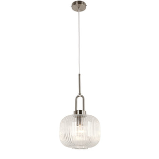 Lighting Inspirations Main Pendant Black Cord Brushed Nickel