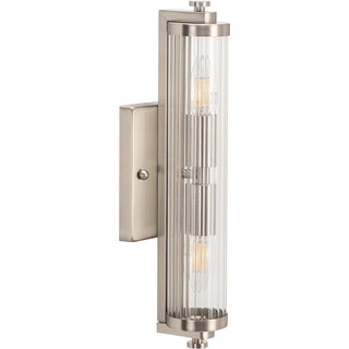 Lighting Inspirations Rockford 2 Light Wall Light Brushed Nickel